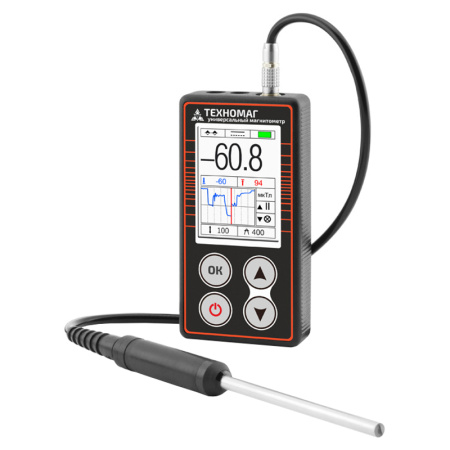 Универсальный магнитометр Техно-НДТ ТЕХНОМАГ с преобразователем  П-1С тесламетра и  образцом с поверкой купить по низкой цене | МАКСПРОФИТ